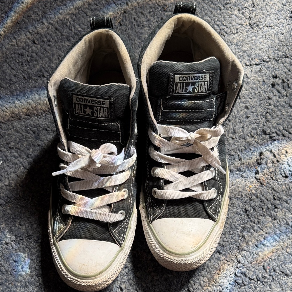 Converse Kids Black & White High-Top Sneakers